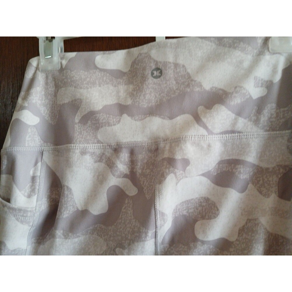 RBX Active Leggings Cell Pockets White/Grey Camo High Waist YOGA Workout Large - Picture 10 of 16